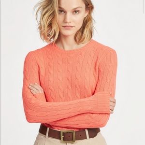 Ralph Lauren orange cashmere sweater